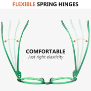 eyekeeper.com 6 Pack Oversized Screwless Metalless Reading Glasses R2317 Eyeglasses