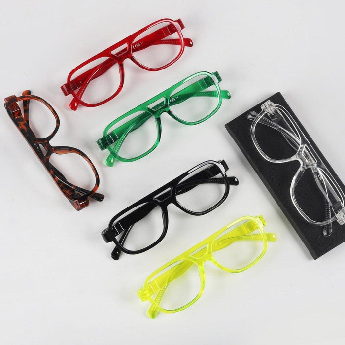 6 Pack Pilot Metalless Screwless Reading Glasses R2515