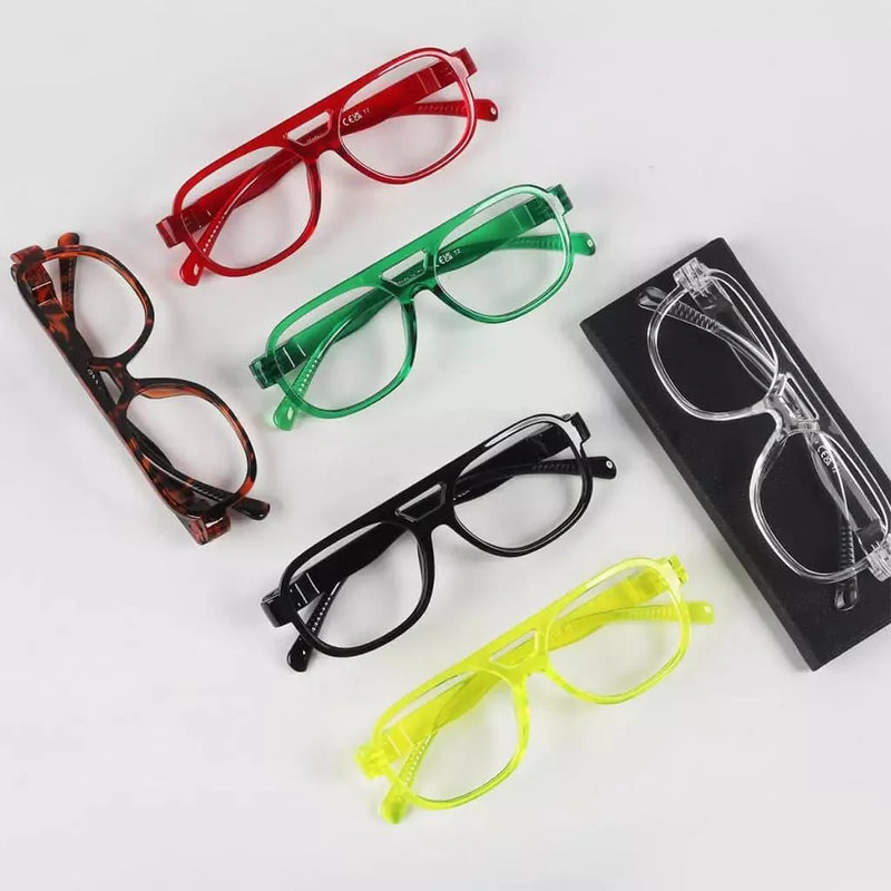 eyekeeper.com 6 Pack Pilot Metalless Screwless Reading Glasses R2515 Eyeglasses