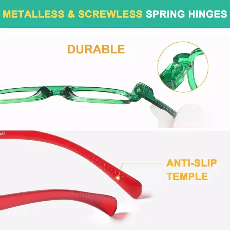 eyekeeper.com 6 Pack Pilot Metalless Screwless Reading Glasses R2515 Eyeglasses