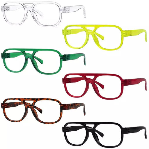 eyekeeper.com 6 Pack Pilot Metalless Screwless Reading Glasses R2515 Eyeglasses