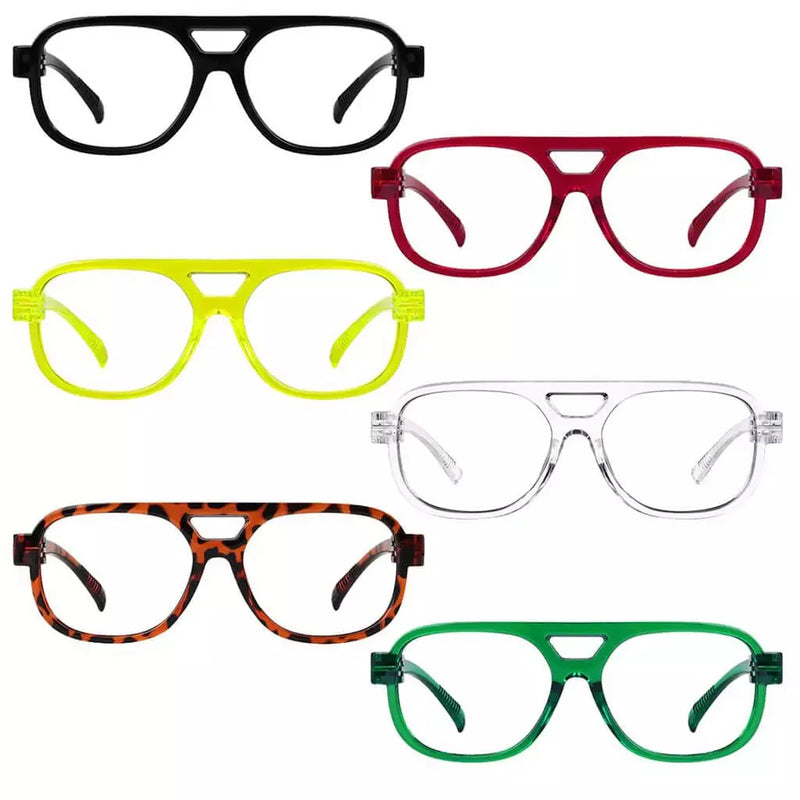 eyekeeper.com 6 Pack Pilot Metalless Screwless Reading Glasses R2515 Eyeglasses
