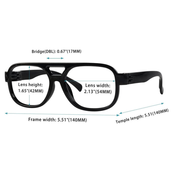 6 Pack Pilot Metalless Screwless Reading Glasses R2515