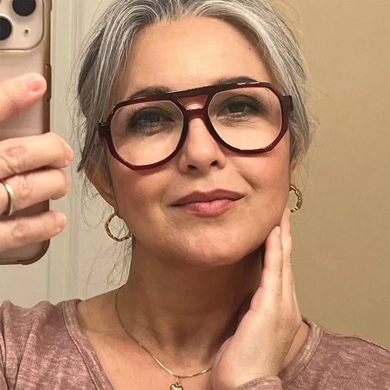 eyekeeper.com 6 Pack Pilot Metalless Screwless Spring Hinge Reading Glasses NR2309 Eyeglasses