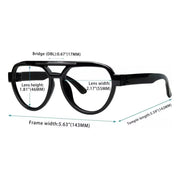 eyekeeper.com 6 Pack Pilot Metalless Screwless Spring Hinge Reading Glasses R2312 Eyeglasses