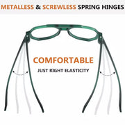 eyekeeper.com 6 Pack Pilot Screwless Metalless Reading Glasses R2309 Eyeglasses