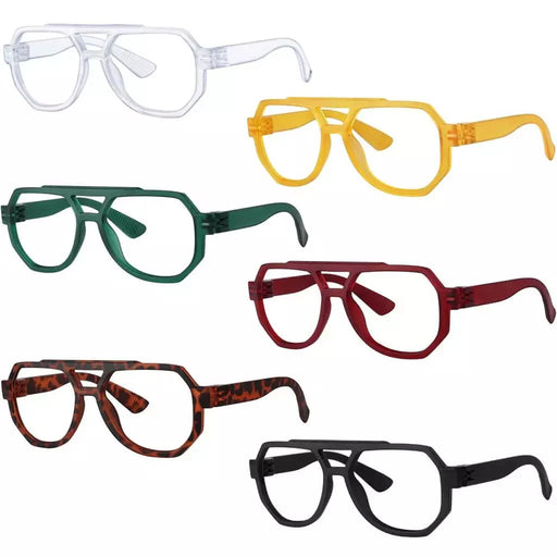eyekeeper.com 6 Pack Pilot Screwless Metalless Reading Glasses R2309 Eyeglasses