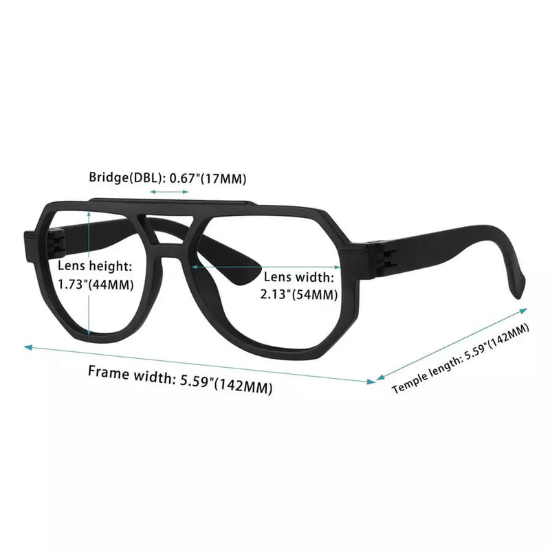 eyekeeper.com 6 Pack Pilot Screwless Metalless Reading Glasses R2309 Eyeglasses