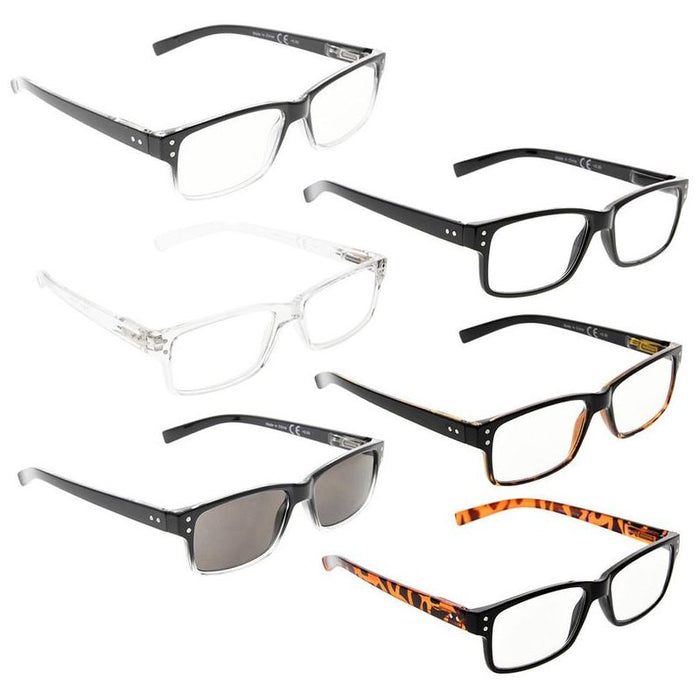 Eyekeeper - 6 Pack Comfort Reading Glasses 3-R032