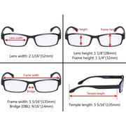 eyekeeper.com 6 Pack Reading Glasses Include Sunshine Readers R9102 Eyeglasses