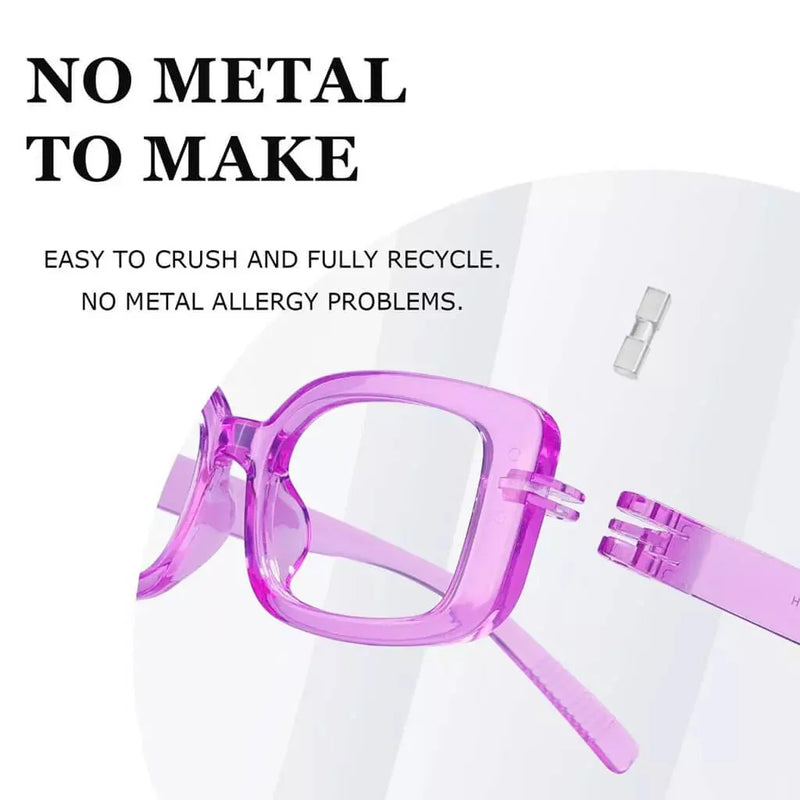 eyekeeper.com 6 Pack Rectangle Screwless Metalless Reading Glasses R2502 Eyeglasses