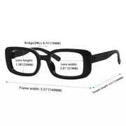 eyekeeper.com 6 Pack Rectangle Screwless Metalless Reading Glasses R2502 Eyeglasses
