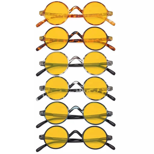 eyekeeper.com 6 Pack Round Blue Light Blocking Reading Glasses HP077BX Eyeglasses