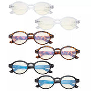 eyekeeper.com 6 Pack Round Blue Light Filter Reading Glasses UVR070 Eyeglasses