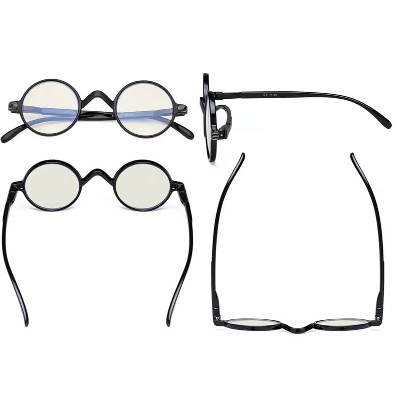 eyekeeper.com 6 Pack Round Blue Light Filter Reading Glasses UVR077BX Eyeglasses