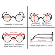 eyekeeper.com 6 Pack Round Blue Light Filter Reading Glasses UVR077BX Eyeglasses
