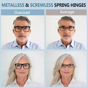 eyekeeper.com 6 Pack Screwless Metalless Oversized Reading Glasses R2316 Eyeglasses