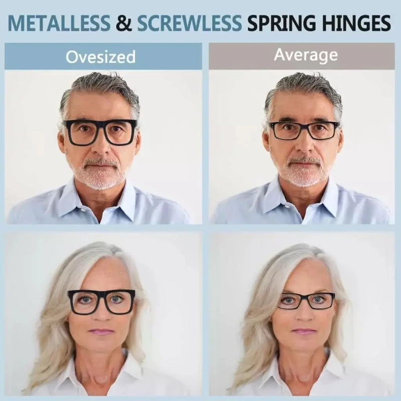 eyekeeper.com 6 Pack Screwless Metalless Oversized Reading Glasses R2316 Eyeglasses