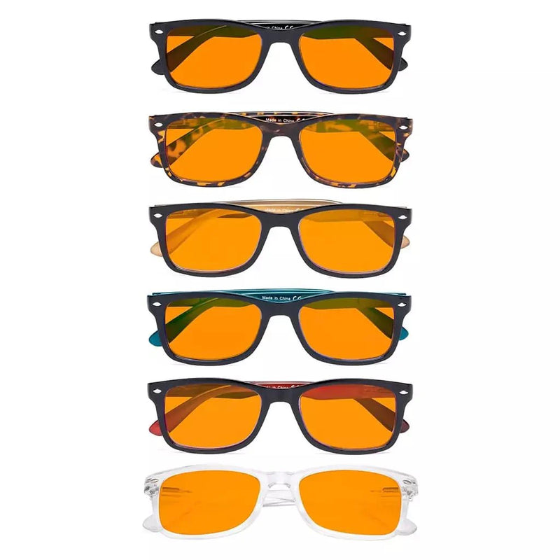 eyekeeper.com 6 Pack Vintage Blue Light Blocking Reading Glasses DSR075 Eyeglasses