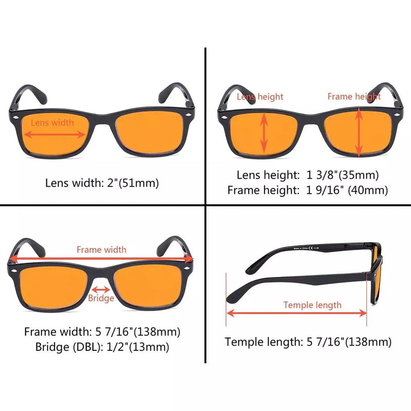 eyekeeper.com 6 Pack Vintage Blue Light Blocking Reading Glasses DSR075 Eyeglasses