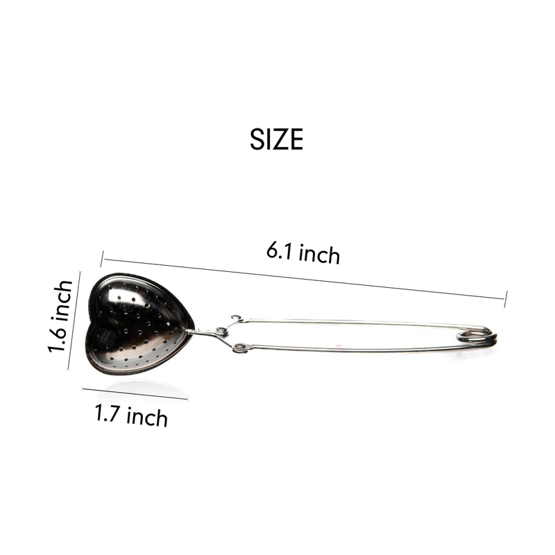Paavani Ayurveda Heart Tea Infuser | Stainless Steel Strainer for Loose-Leaf Tea Rituals simple