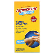 Aspercreme Aspercreme Cream 4% Lidocaine Odor Free 4 oz Health Care