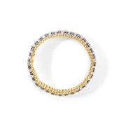 Bids.com 10K Yellow Gold 10-1/3 Cttw Alternating Coco Color and White Diamond 5 Row Tennis Bracelet (Brown/H-I Color, SI1-SI2 Clarity) - Size 7.25 Bracelets