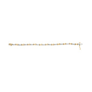 Bids.com 10K Two-Tone Gold 1/2 Cttw Diamond Alternating 3 Stone and X-Link 7" Bracelet (I-J Color, I2-I3 Clarity) Bracelets