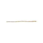 Bids.com 14K Yellow Gold Princess and Baguette Cut Diamond Beaded Bracelet (3.00 cttw, H-I Color, SI1-SI2 Clarity) Bracelets