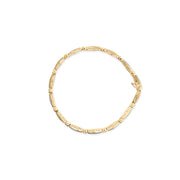 Bids.com 14K Yellow Gold 1.00 Cttw Baguette Diamond Channel Link Bracelet Bracelets