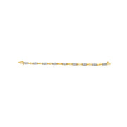 Bids.com 10K Yellow Gold 1.00 Cttw Round-Cut Diamond Spiral Link 7" Bracelet (H-I Color, I2-I3 Clarity) Bracelets