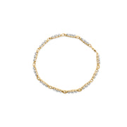 Bids.com 10k Yellow Gold 1.00 Cttw Diamond 3 Stone Link Bracelet (I-J Color, I1-I2 Clarity) -7.25" Inches Bracelets