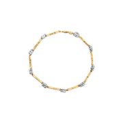 Bids.com 10k Two-Tone Gold 1/3 Cttw Diamond Pave Set Heart S-Link 7.25" Bracelet (I-J Color, I2-I3 Clarity) Bracelets