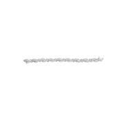 Bids.com 14K White Gold 4.0 Cttw Invisble Set Princess-Cut Diamond Wave Style Link Bracelet (H-I Color, SI2-I1 Clarity) - 7" Bracelets