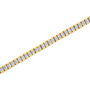 Bids.com 14K Yellow Gold 3.0 Cttw Princess Cut Quad Invisible Set Tennis Bracelet (H-I Color, SI1-SI2 Clarity) - 7â€ Bracelets