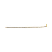 Bids.com 10K Yellow Gold 1.0 Cttw Round Diamond Pave Link Bracelet Bracelets
