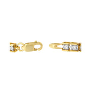 Bids.com 10K Yellow Gold 1.0 Cttw Round Diamond Pave Link Bracelet Bracelets