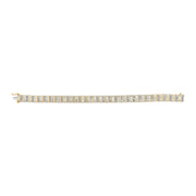 Bids.com 14K Yellow Gold 5.50 Cttw Round and Baguette Diamond Link Bracelet Bracelets
