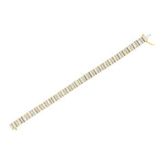Bids.com 14K Yellow Gold 5.50 Cttw Round and Baguette Diamond Link Bracelet Bracelets