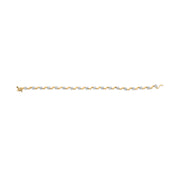 Bids.com 10k Yellow Gold 1.00 Cttw Round-Cut Diamond Floral S-Link 7.50" Bracelet (I-J Color, I2-I3 Clarity) Bracelets