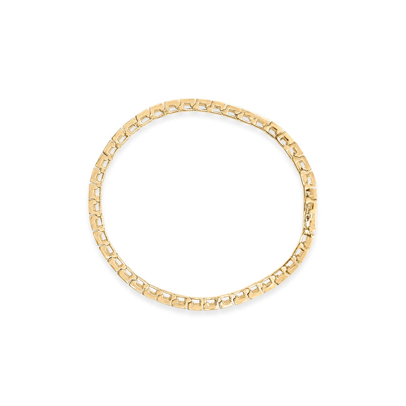 Bids.com 10K Yellow Gold 4.00 Cttw Channel Set Round Diamond Tennis 7" Bracelet (J-K Color, I1-I2 Clarity) Bracelets