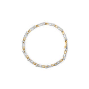 Bids.com 10K Yellow and White Gold 2.00 Cttw Diamond "S" Link 7" Bracelet (H-I Color, I2-I3 Clarity) Bracelets