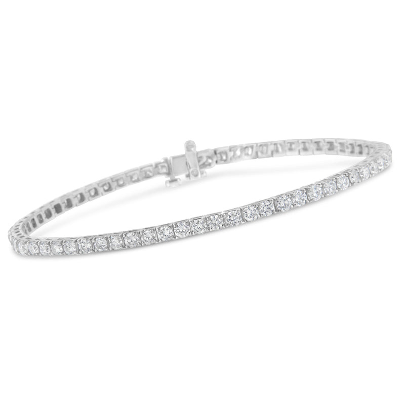Bids.com IGI Certified 5.0 Cttw Cut Diamond 14K White Gold Classic 7â€ Tennis Bracelet (H-I Color, I1-I2 Clarity) Bracelets