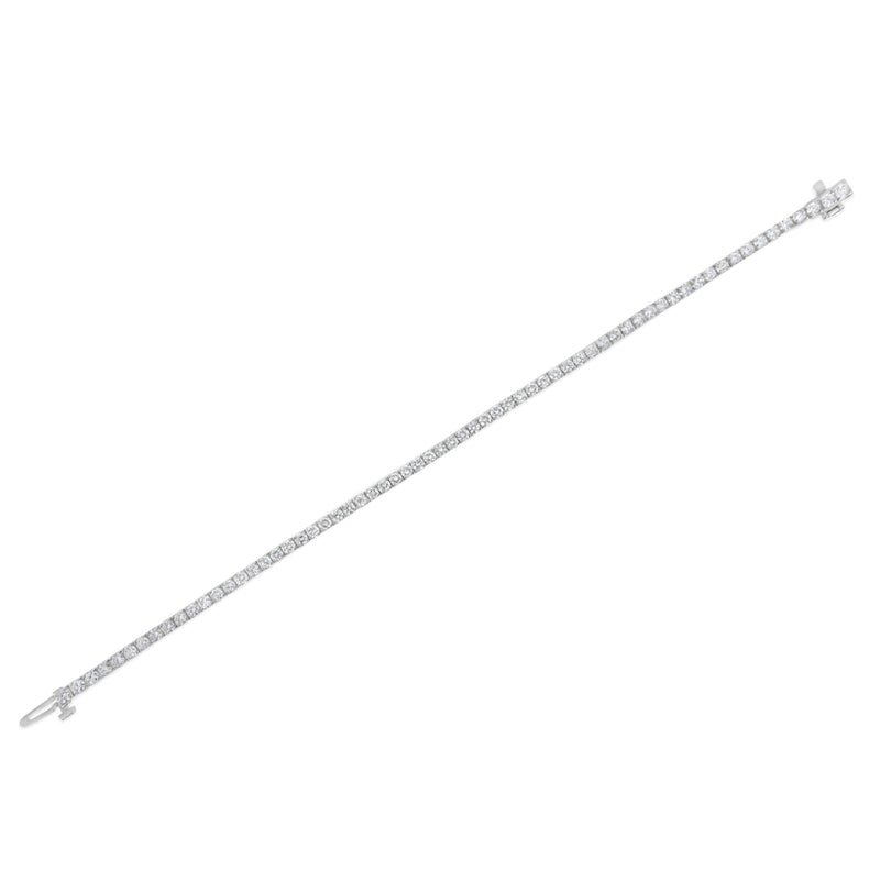 Bids.com IGI Certified 5.0 Cttw Cut Diamond 14K White Gold Classic 7â€ Tennis Bracelet (H-I Color, I1-I2 Clarity) Bracelets