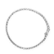 Bids.com 10K White Gold 1/2 Cttw Real Diamond Illusion-Set Miracle Plate Tennis Bracelet (I-J Color, SI2-I1 Clarity) - Size 7.5" Bracelets