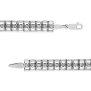 Bids.com .925 Sterling Silver 1.0 Cttw Rose Cut Diamond Double-Link 7" Tennis Bracelet (I-J Color, I3 Clarity) Bracelets