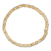 Bids.com 14K Yellow Gold 4.00 Cttw Diamond Triangle Link Tennis Bracelet (H-I Color, I1-I2 Clarity) - 7" Inches Bracelets