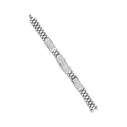 Bids.com 14K White Gold 12.0 Cttw Men's Invisible Set Princess Diamond Tennis Bracelet (G-H Color, VS1-VS2 Clarity) - Size 8.5" Inches Bracelets