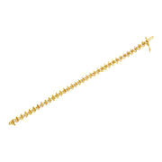 Bids.com 10KT Yellow Gold Plated .925 Sterling Silver 1 cttw Prong-Set Diamond Link Bracelet (J-K, I1-I2) - 7.5" Bracelets