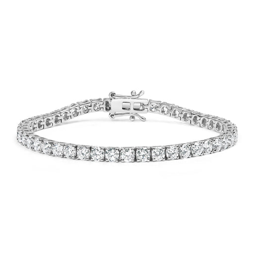 Bids.com 14K White Gold 2.00 Cttw Prong Set Lab Grown Round Diamond Classic Tennis Bracelet (F-G Color, VS2-SI1 Clarity) - 7.25" Bracelets